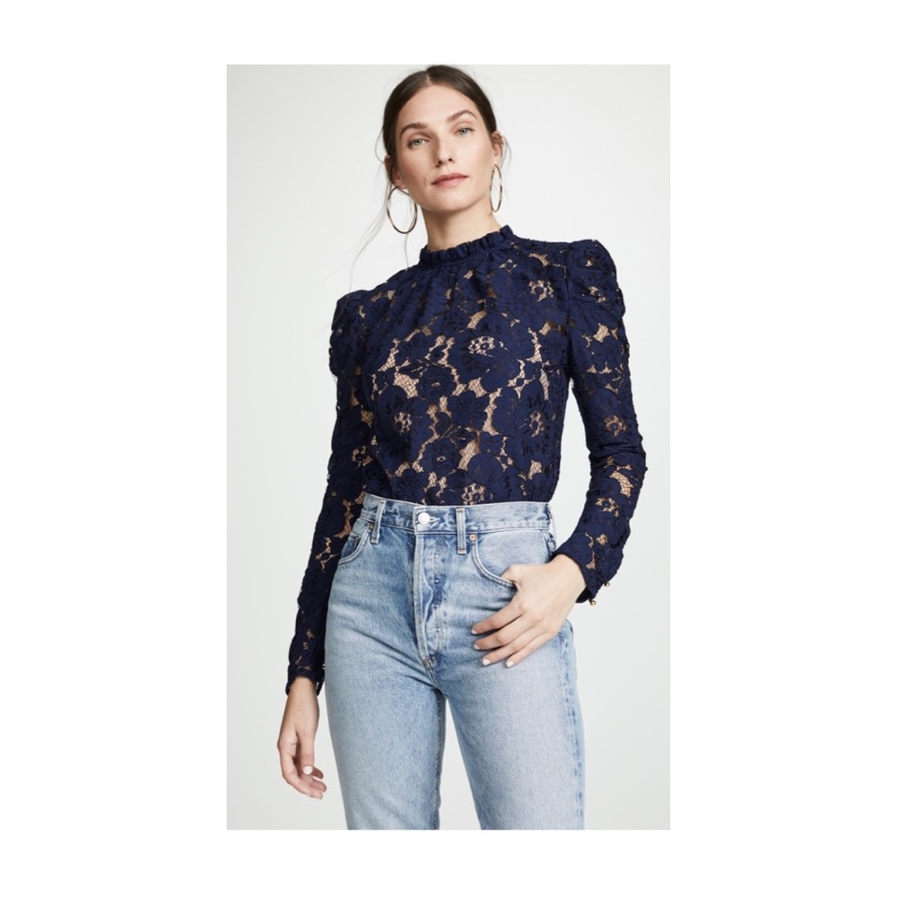 WAYE Emma Puff Sleeve Lace Top